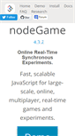 Mobile Screenshot of nodegame.org
