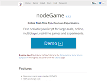 Tablet Screenshot of nodegame.org